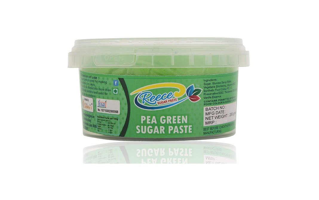 Reece Pea Green Sugar Paste    Tub  250 grams